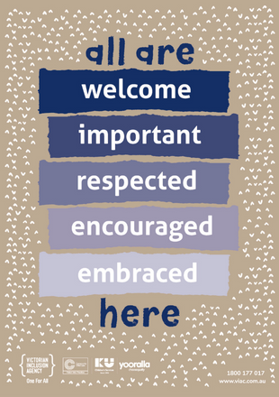 All are welcome | Victorian Inclusion Agency (VIA): Get Inclusion Support